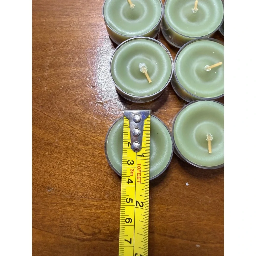PartyLite Ginger Apple Universal Tealight Candles 12 Pack Green V04529 - Picture 3 of 6